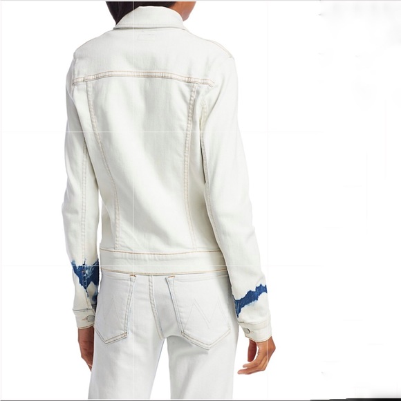 NWT MOTHER The Pocket Bruiser Light Wash Denim Jacket  Size S - Picture 3 of 14